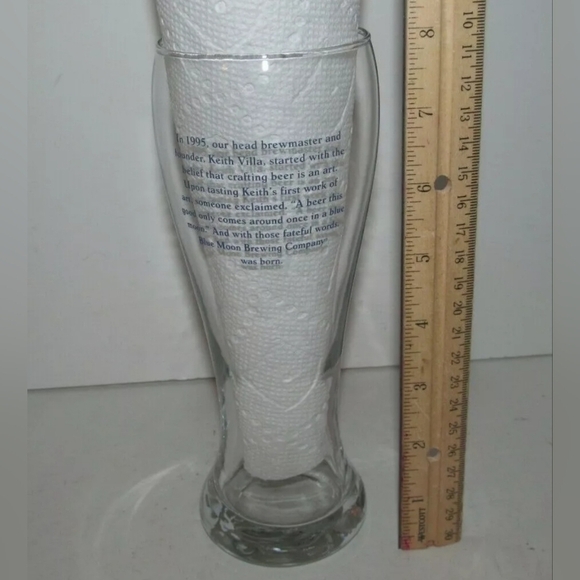 NWT | Blue Moon | 20 Years Anniversary Brewing Company Pint Beer Glass Souvenir - Picture 12 of 12